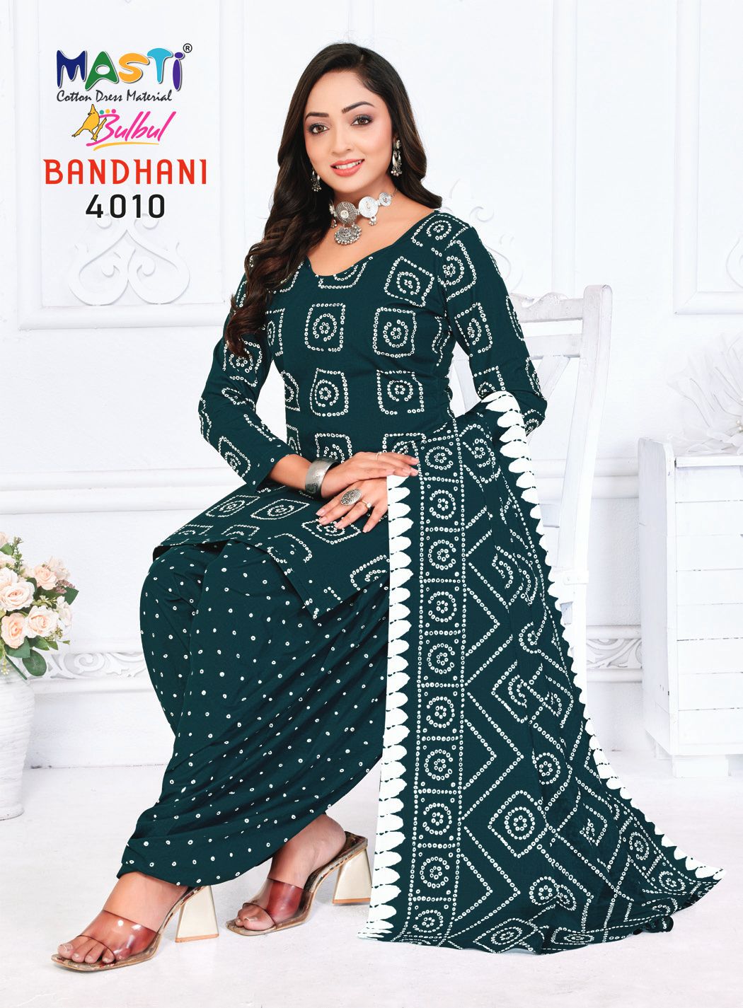 Masti Bulbul Bandhani Vol 04 Printed Bandhani Dress Material Collection